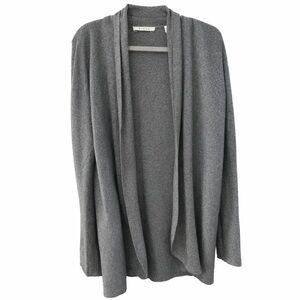 Cyrus Gray Open Front Cardigan Size Large Lightweight Knit